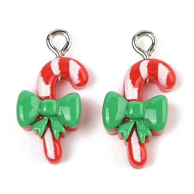 Christmas Theme Opaque Resin Pendants