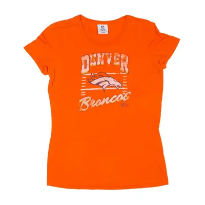 NFL Denver Broncos USA T-Shirt Orange Short Sleeve Womens M