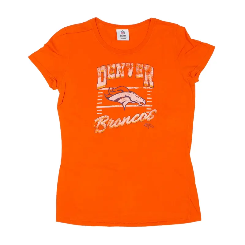 NFL Denver Broncos USA T-Shirt Orange Short Sleeve Womens M