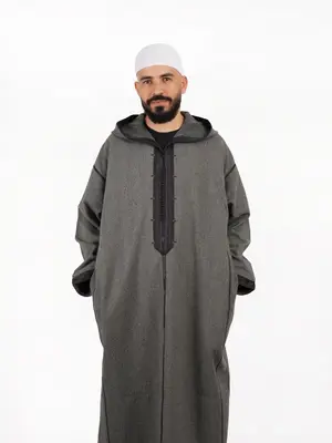 Graphite Grey Djellaba