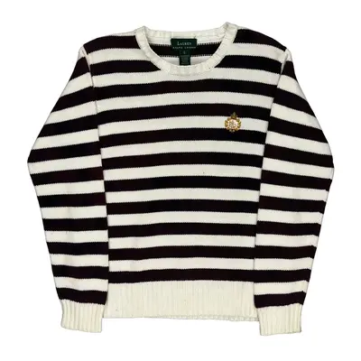 Ralph Lauren Striped Jumper - Small Block Colour Cotton