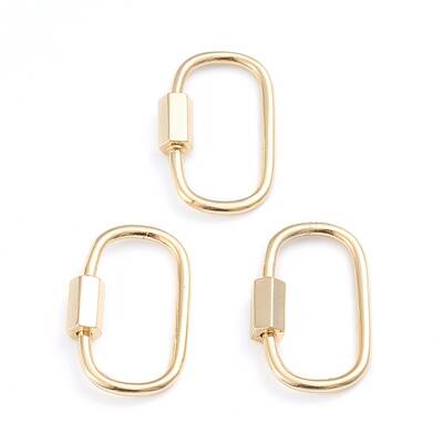 Brass Screw Carabiner Lock Charms