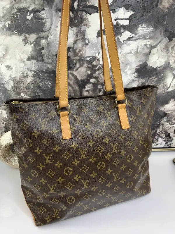 Pre-owned Louis Vuitton canvas Tote Bags Cabas Mezzo