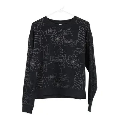 Nike Sweatshirt - Small Black Cotton Blend