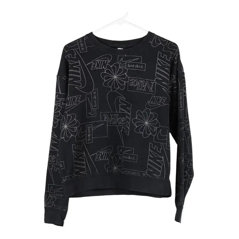 Nike Sweatshirt - Small Black Cotton Blend