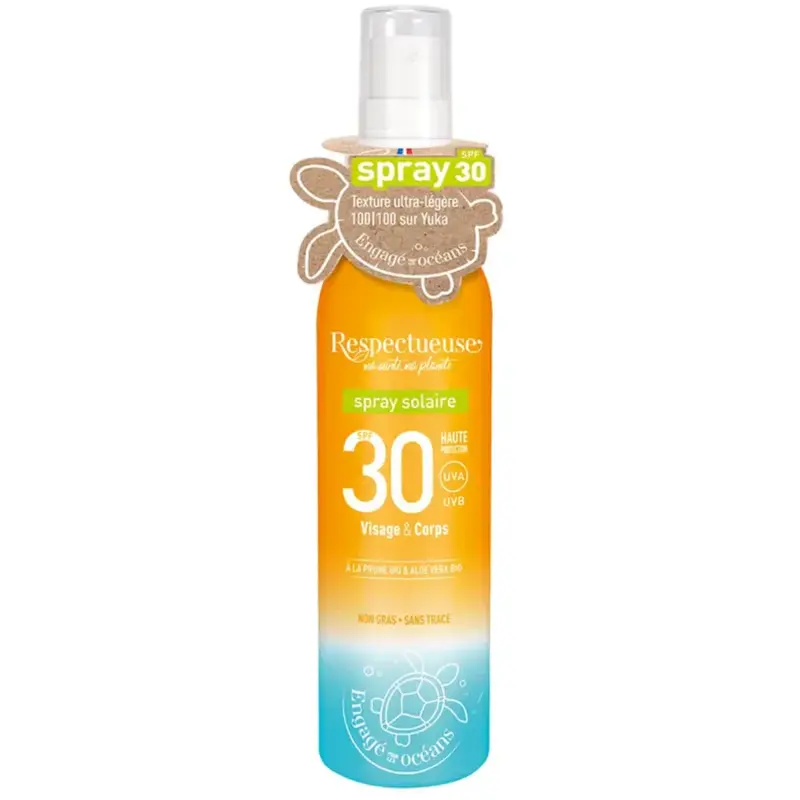 Respectueuse Solar Spray SPF30 Face and Body 100ml