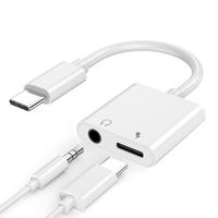 USB C to 3.5mm Jack Audio & Charger Adapter, 2 in 1 USB C to Aux Audio Adapter, Charging Converter for iPhone 16 Pro, iPad Pr...