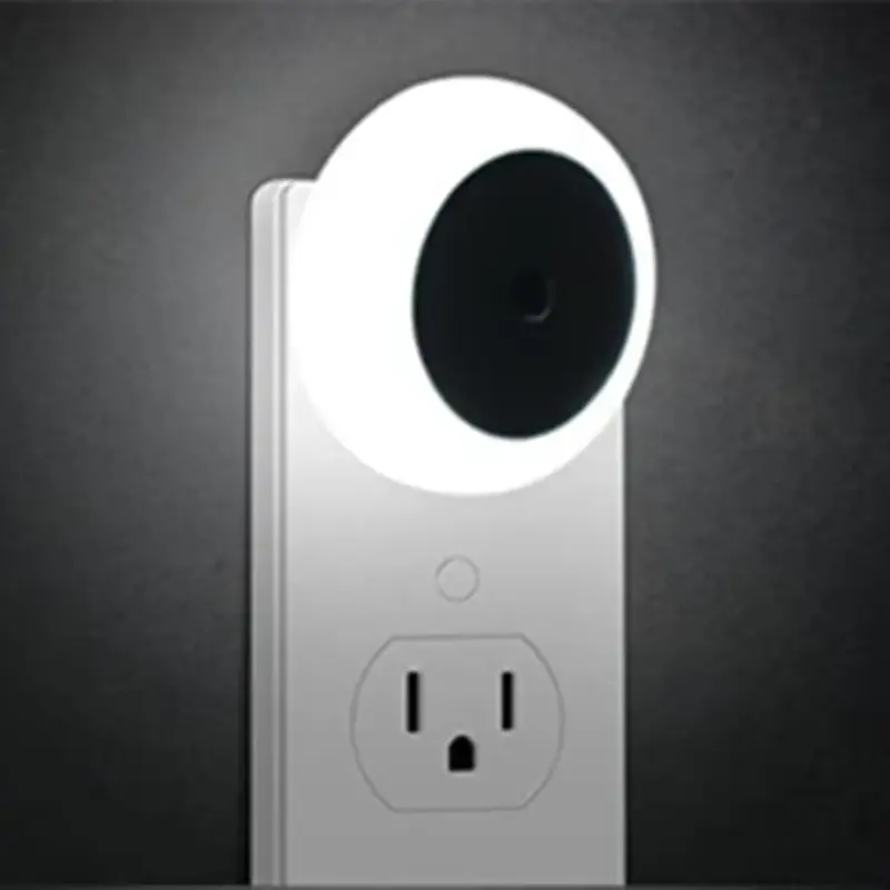 Round Smart Light Control Sensor Lights for Summer, LED Energy-saving Light Bulb, Household Smart Automation Night Light for ...