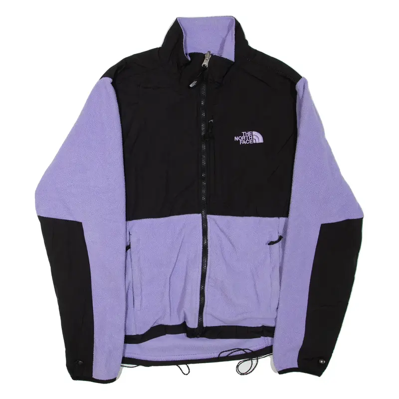 THE NORTH FACE Womens Fleece Jacket Purple Colourblock M