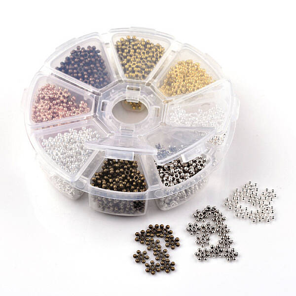 Tibetan Style Alloy Snowflake Beads Spacers