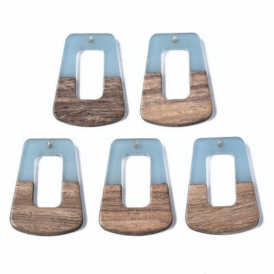 Resin & Walnut Wood Pendants
