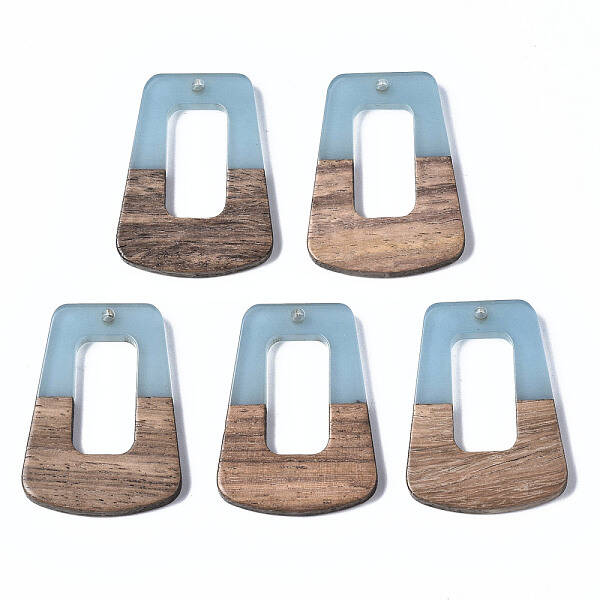 Resin & Walnut Wood Pendants