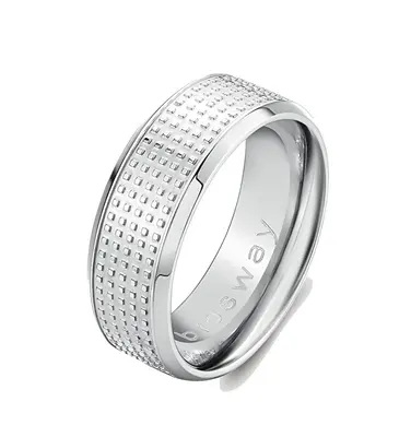 Brosway Bullet BUL67 Steel Men's Distinctive Ring - Circuit: 61mm