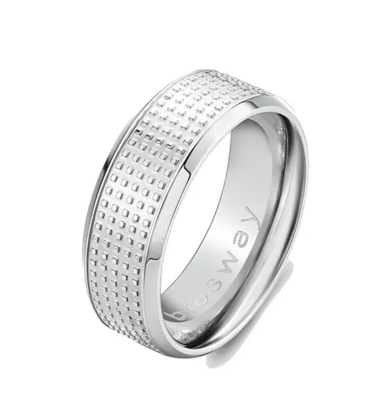 Brosway Bullet BUL67 Steel Men's Distinctive Ring - Circuit: 61mm