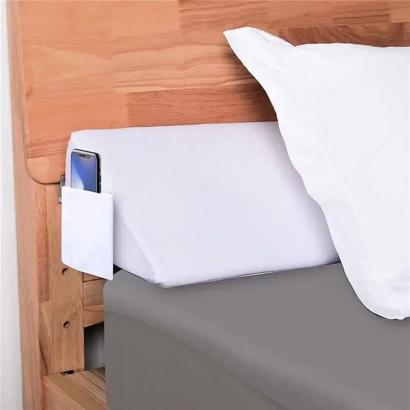 Bed Wedge Pillow for Headboard/Mattress Gap Filler(0-7'') Between Your Mattress and Headboard or Wall, Bed Gap Filler