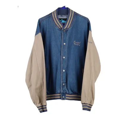 Tri-Mountain Varsity Jacket - XL Blue Cotton