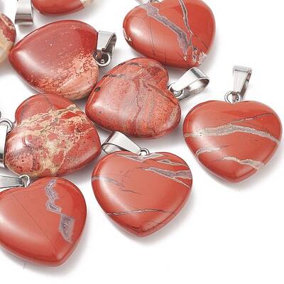 Natural Red Jasper Pendants