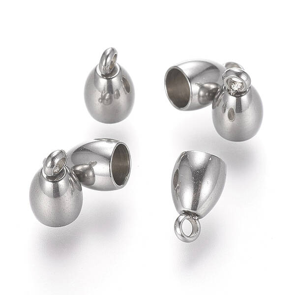 Tarnish Resistant 201 Stainless Steel Cord Ends