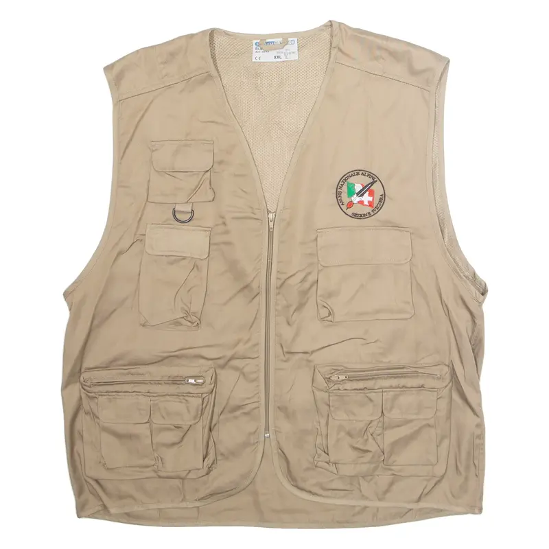 SOTTO ZERO Mens Gilet Beige 2XL