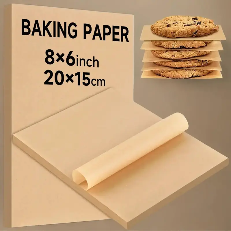 Kitchenware Food Baking Paper, 50/100pcs Non-stick Oil-proof Parchment Paper, Baking Utensils for Baking, Cooking, Barbecue, ...