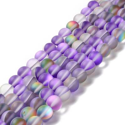 Synthetic Moonstone Beads Strands