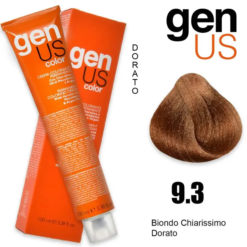 Crema Colorante Permanente Genus 100 Ml 9.3