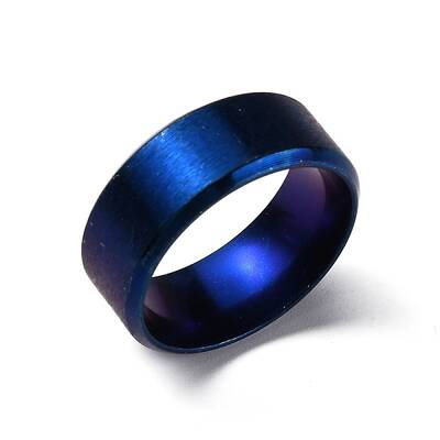 Stainless Steel Wide Band Finger Rings for Women Men