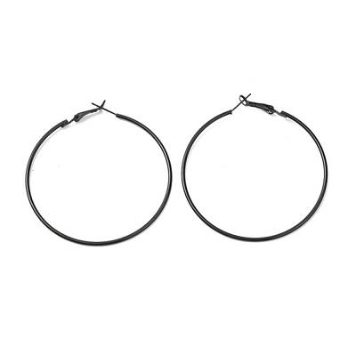 Baking Paint 201 Stainless Steel Hoop Earrings