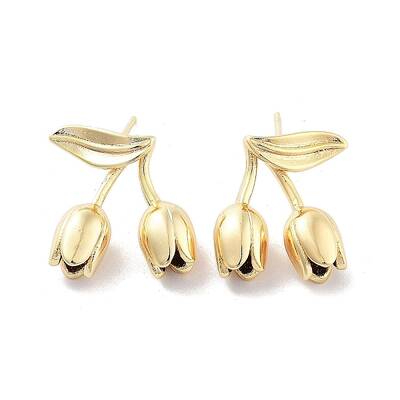 Brass Stud Earrings