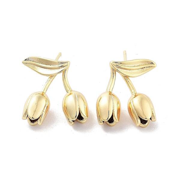 Brass Stud Earrings
