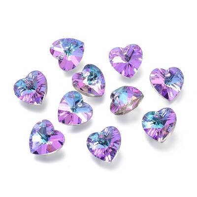 Faceted Glass Charms