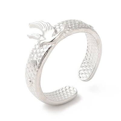 Non-Tarnish 201 Stainless Steel Open Cuff Ring