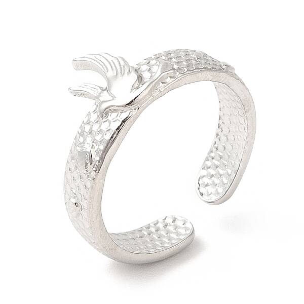 Non-Tarnish 201 Stainless Steel Open Cuff Ring