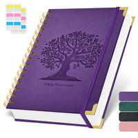 A5 Spiral Notebook Journal, College Ruled Notebook With 300 Pages 100GSM Thick Paper, No Bleed, Hardcover Leather Journal Not...