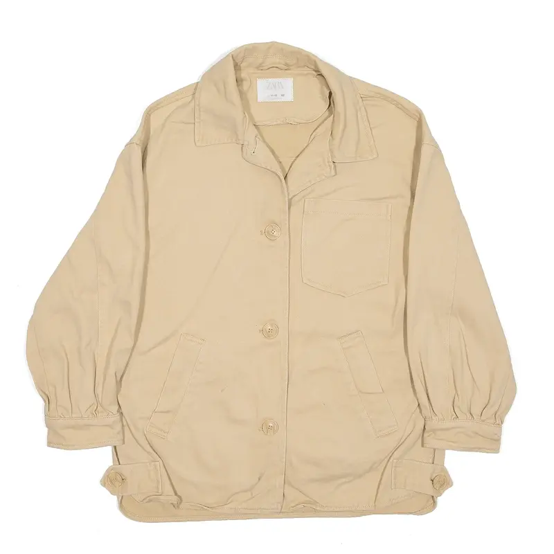ZARA Canvas Jacket Beige Girls 11-12 Years