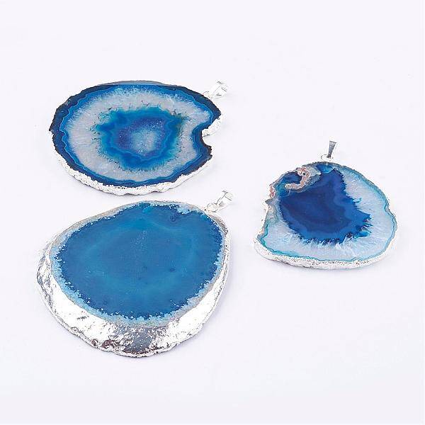 Natural Agate Big Pendants