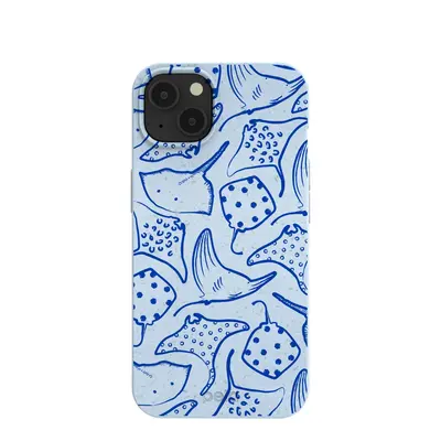 Powder Blue Stingray Fever iPhone 13 Case
