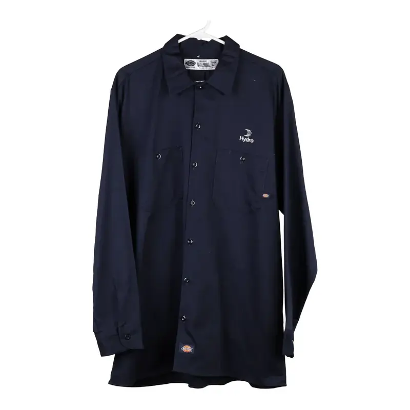 Hydro Dickies Shirt - Large Navy Polyester Blend