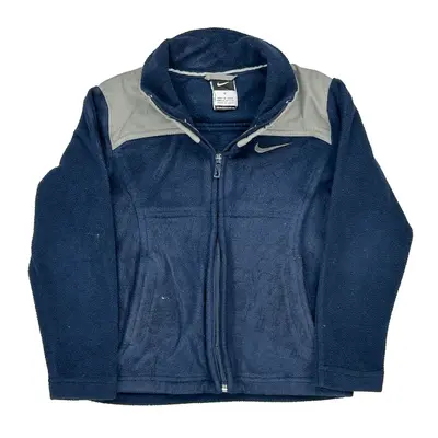 Age 5 Nike Fleece Jacket - Small Navy Polyester
