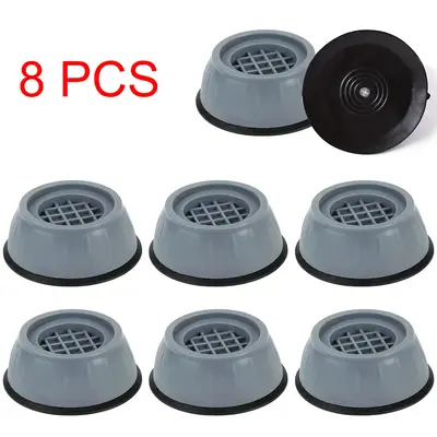 Anti Vibration Pads Washing Machine Support 8 Pcs Shock and Noise Reduction Anti Vibration Rubber Feet Mat.