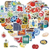 Food Pattern Design Sticker, 50/1200pcs Waterproof Self Adhesive Decor Paper, Decor Sticker for Gift Greeting Card Water Bott...