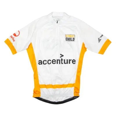 SELEKT Cycling Mens Jersey White 1/4 Zip L