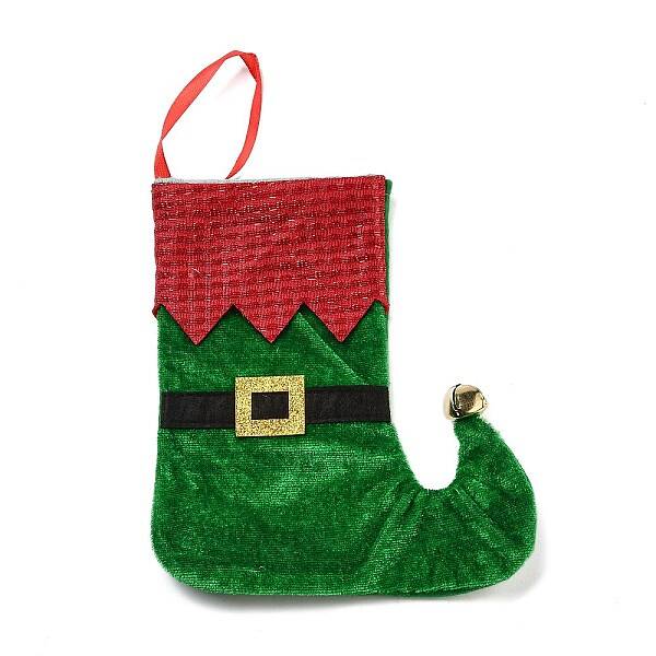 Christmas Stocking Felt Cloth & Iron Pendant Decoration