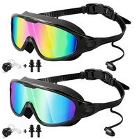 Swim Goggles,Wide View Anti Fog&UV Swimming Goggles for Audlt, No Leaking Pool Accessories for Men Women Kid,Swim Goggles wit...