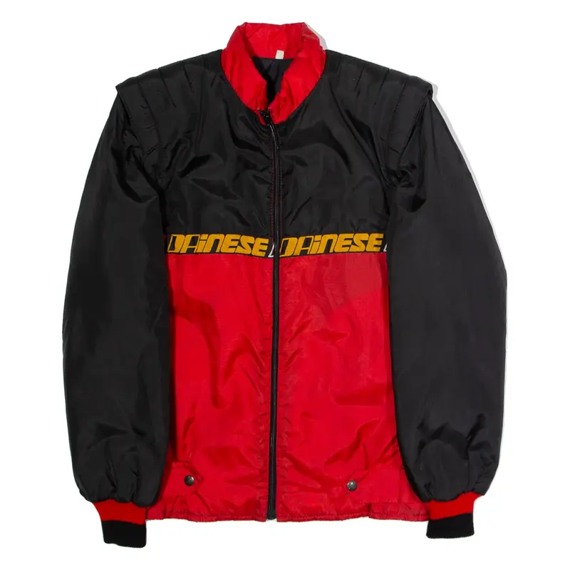 DAINESE Insulated Mens Motorcycle Jacket Red Canvas Nylon 90s S