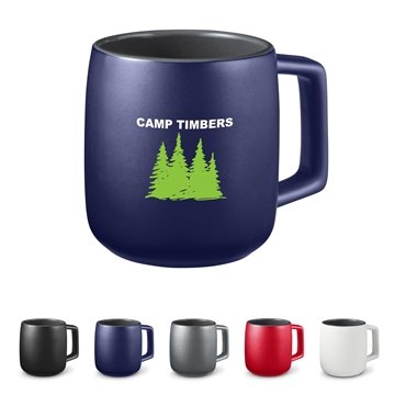 72 Custom 15oz Geo Square Handle Ceramic Mug - Matte Finish & ...
