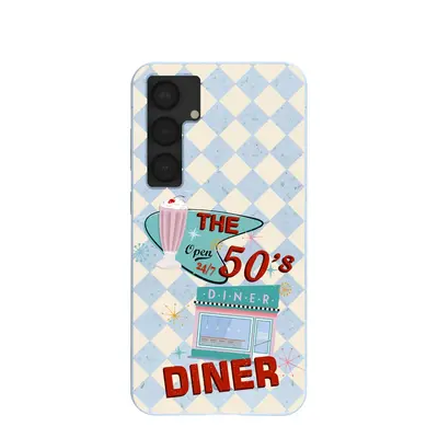 Powder Blue The 50s Diner Samsung Galaxy S25+(Plus) Case