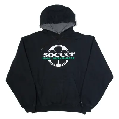 CHAMPION Ridley Green Raiders Soccer Mens Black Hoodie USA L