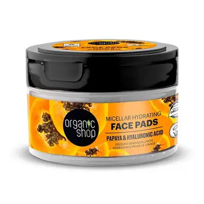 Organic Shop Papaya Micellar Moisturing viso Pads 20 pezzi