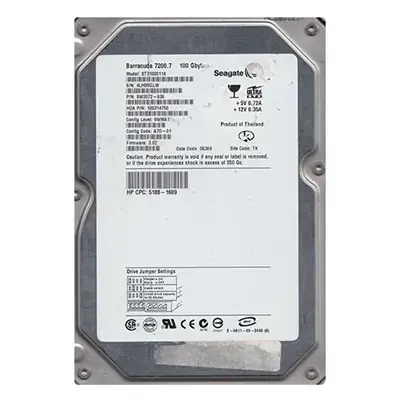 9W2072-030 Seagate BarraCuda 7200.7 Series 100GB 7200RPM IDE Ultra ATA/100 (ATA-6) 2MB Cache (CE) 3.5-Inch Hard Drive